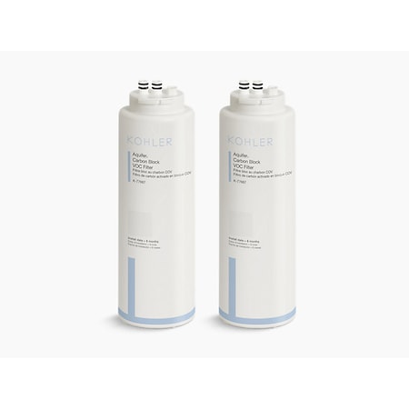Kohler Aquifer 2 Pack Replacement Filter Cartridges 77688-NA